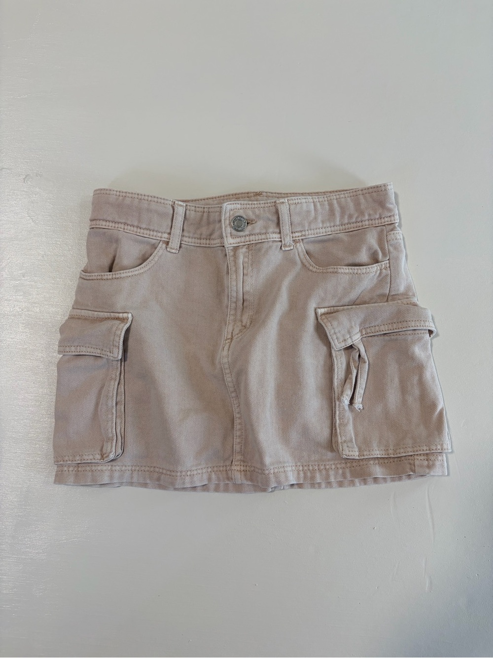 H&M Beige Cargo Pocket Skirt